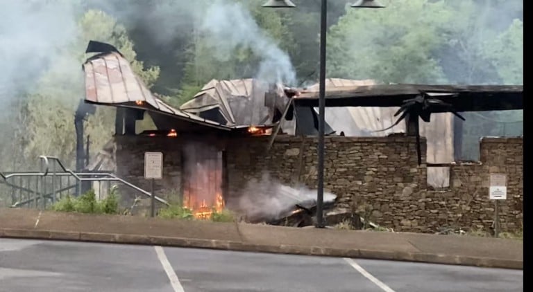 Ocoee Whitewater Center Fire, April 26, 2022