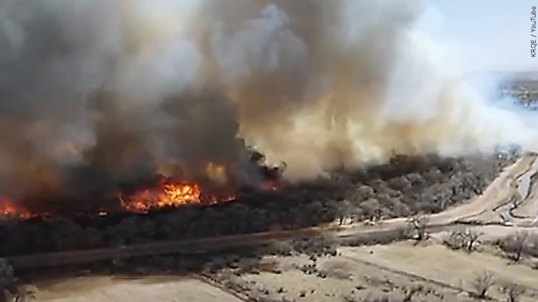 Big Hole Fire in New Mexico, Photo Date: 4/11/2022