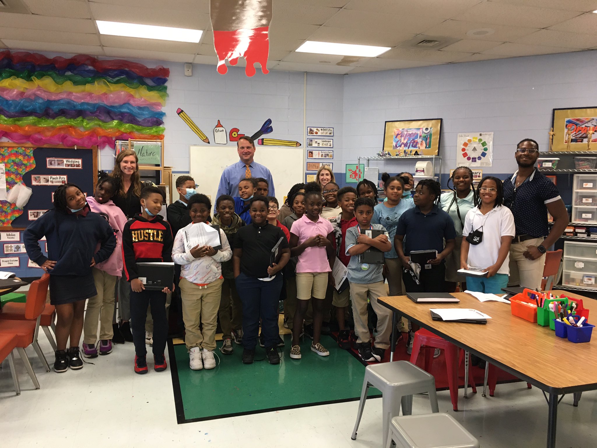 News 12 Anchors Visit Woodmore Elementary Fourth Graders WDEF