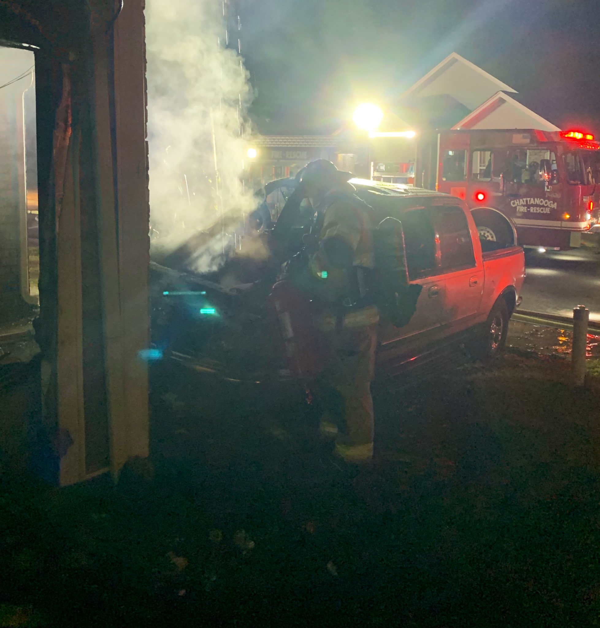 Vehicle Fire Spreads to Home in East Brainerd