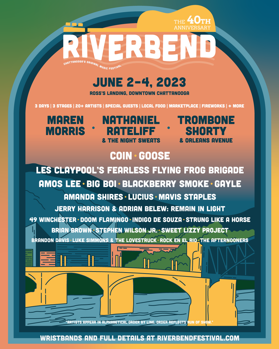 2023 Riverbend Festival lineup announced WDEF