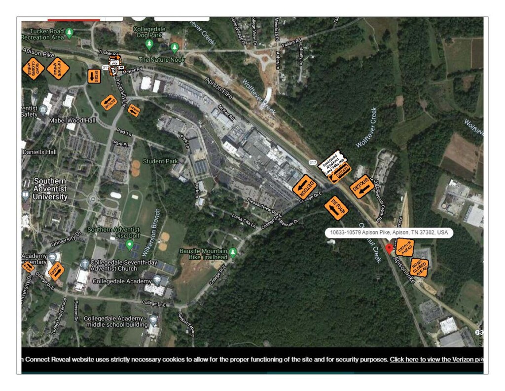 Collegedale Detour