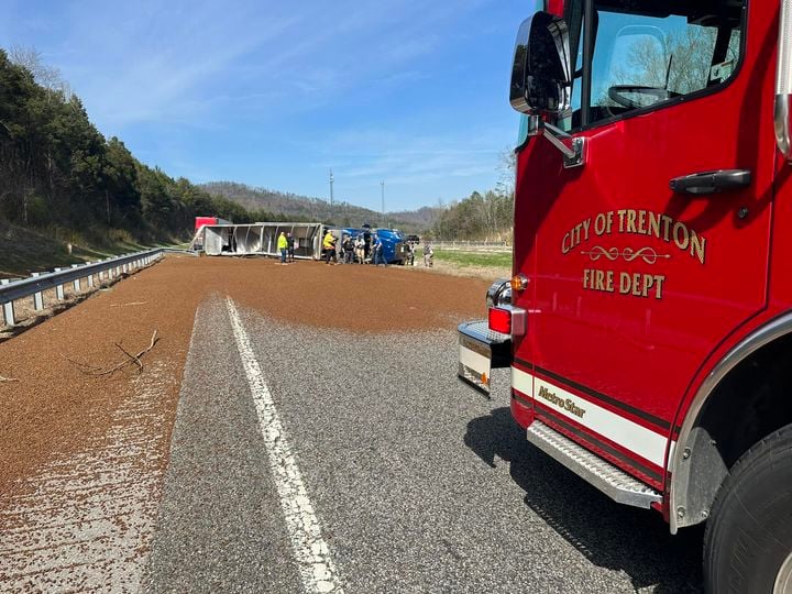Dade Overturned Truck