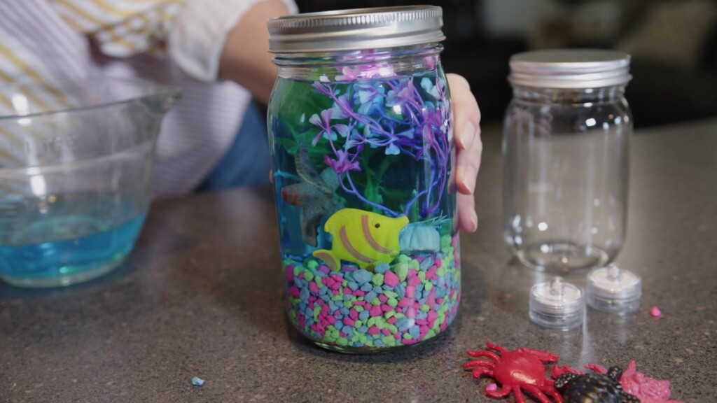 Mom To Mom Mason Jar Fish Tank