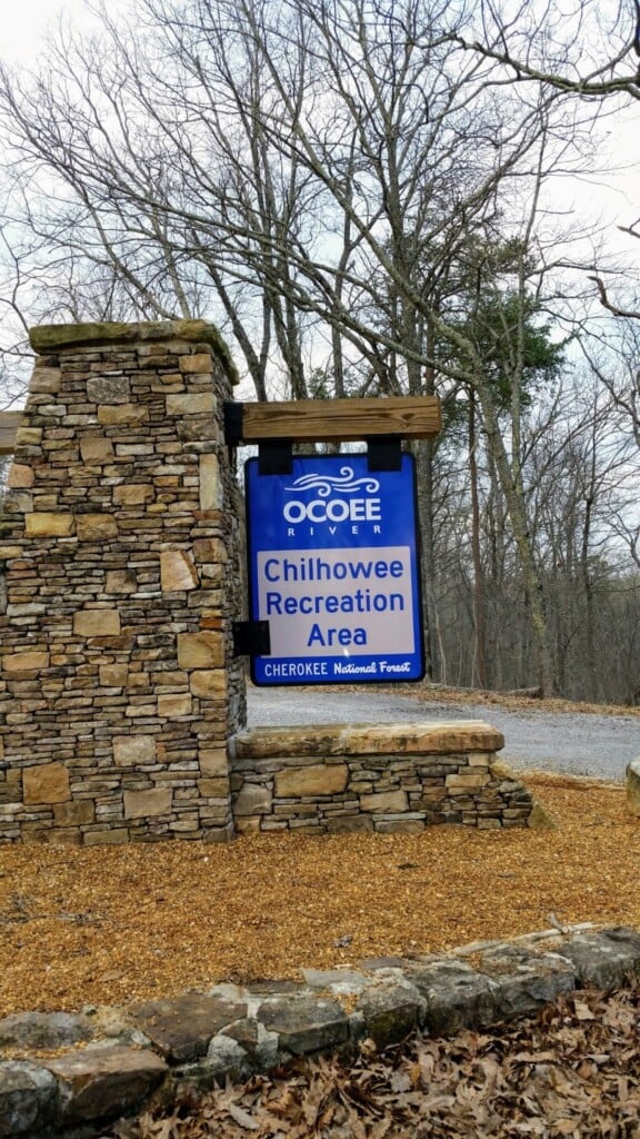 Chilhowee Recreation Area Sign
