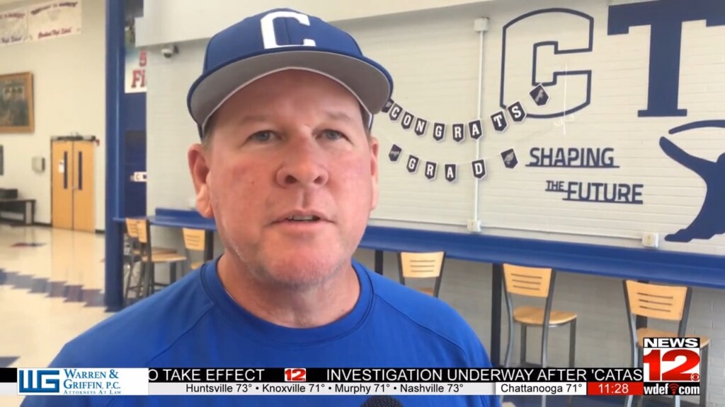 New Cleveland Baseball Coach Brent Tucker Meets With His Team