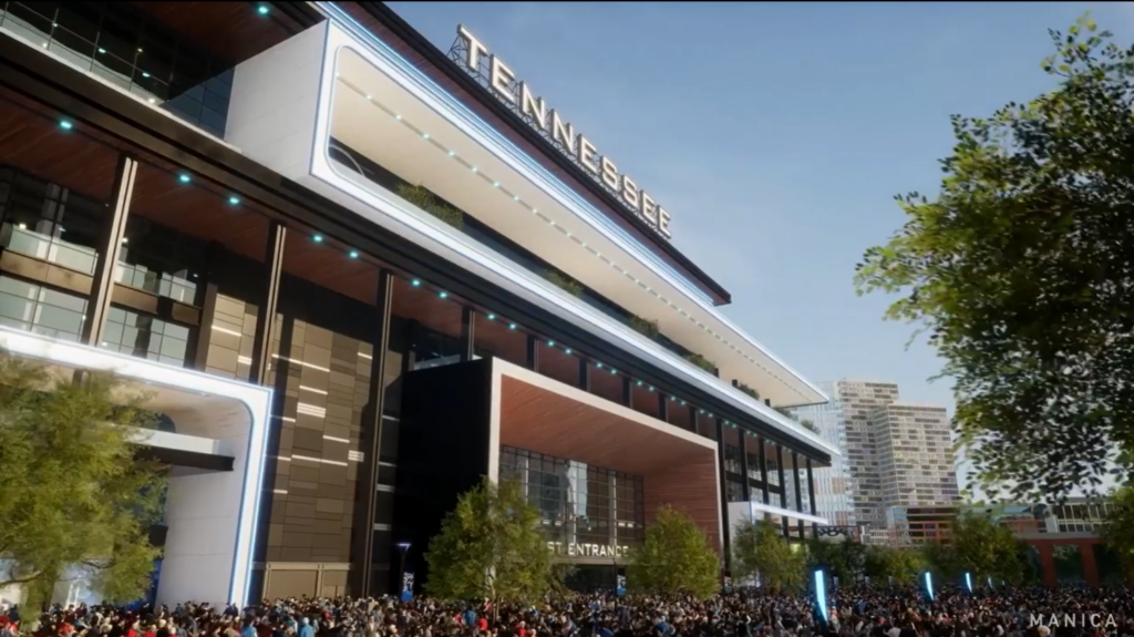 NFL's Tennessee Titans Unveil Renderings of Proposed New Stadium