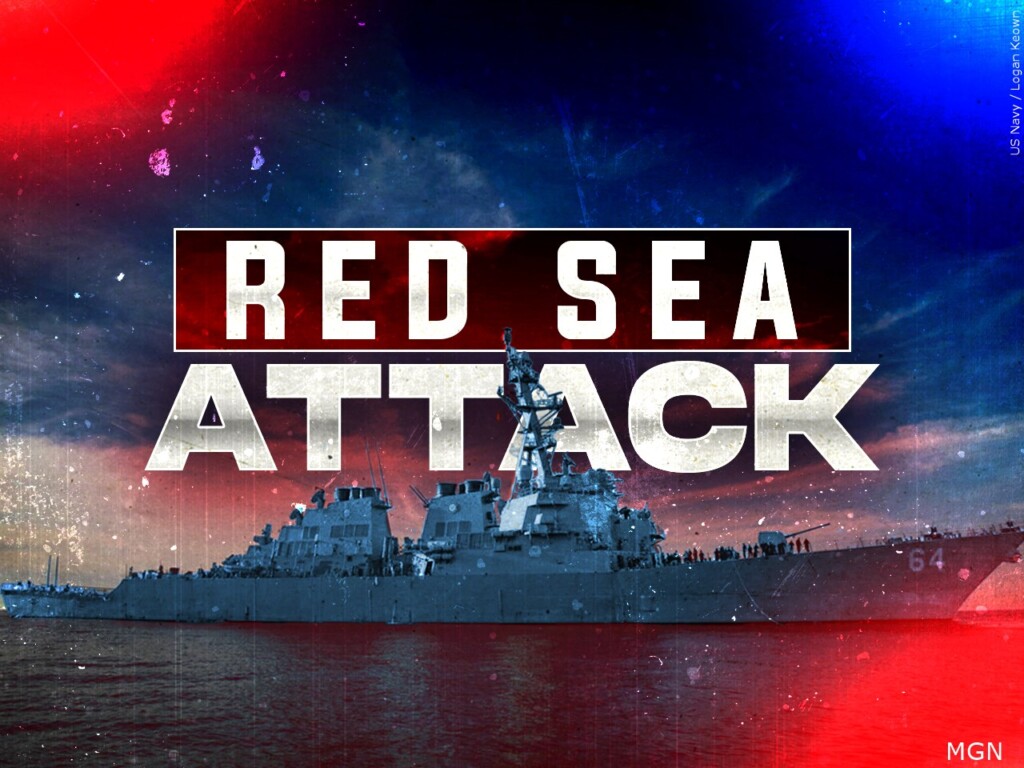 US warship responds to an attack on commercial ship in Red Sea