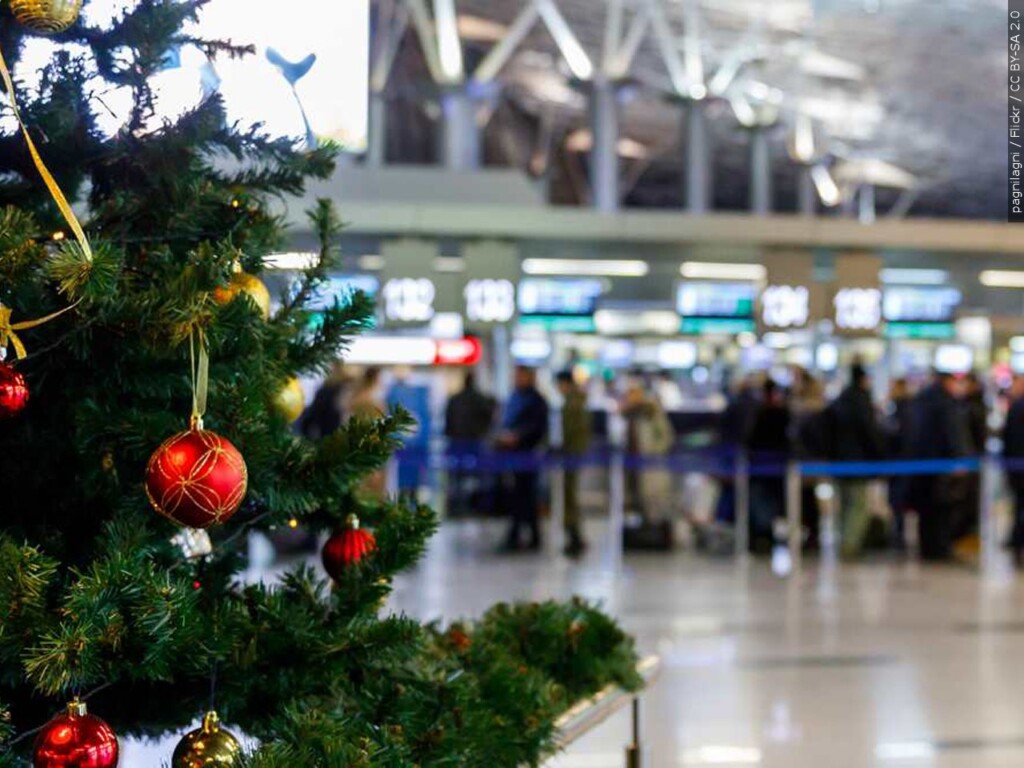 Christmas airport