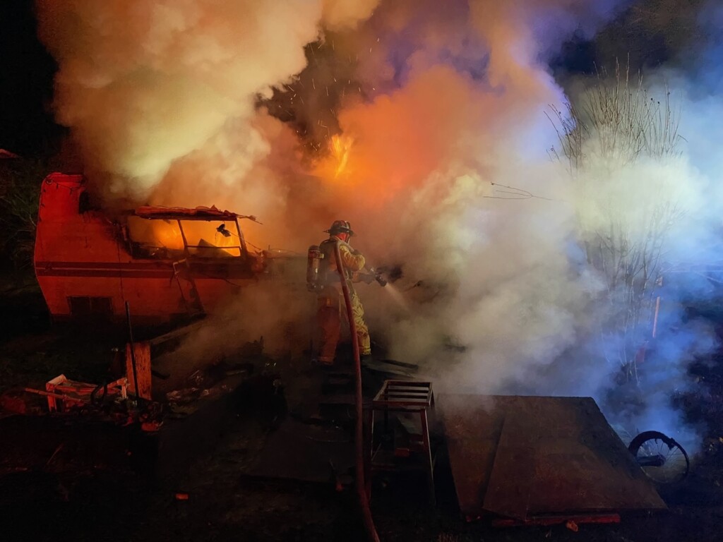 Camper Fire