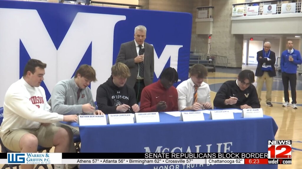 Seven Mccallie Athletes Sign Scholarships