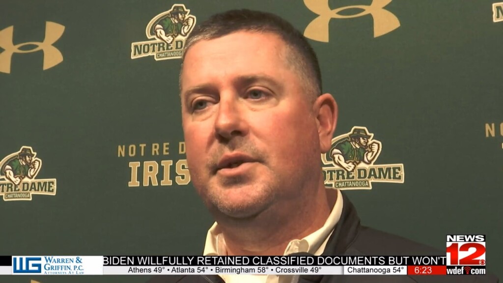 Notre Dame Introduces New Football Coach Brent Hill