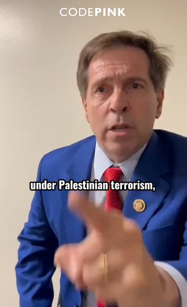 Rep. Fleischmann conflict over Israel-Hamas War