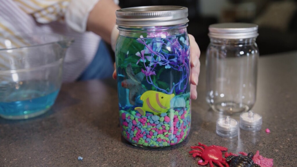 Mom To Mom Mason Jar Fish Tank
