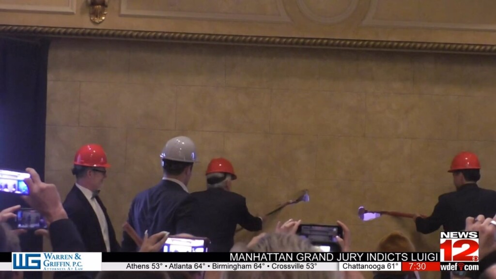 The Tivoli Theatre Hosted Its Wall Breaking Ceremony