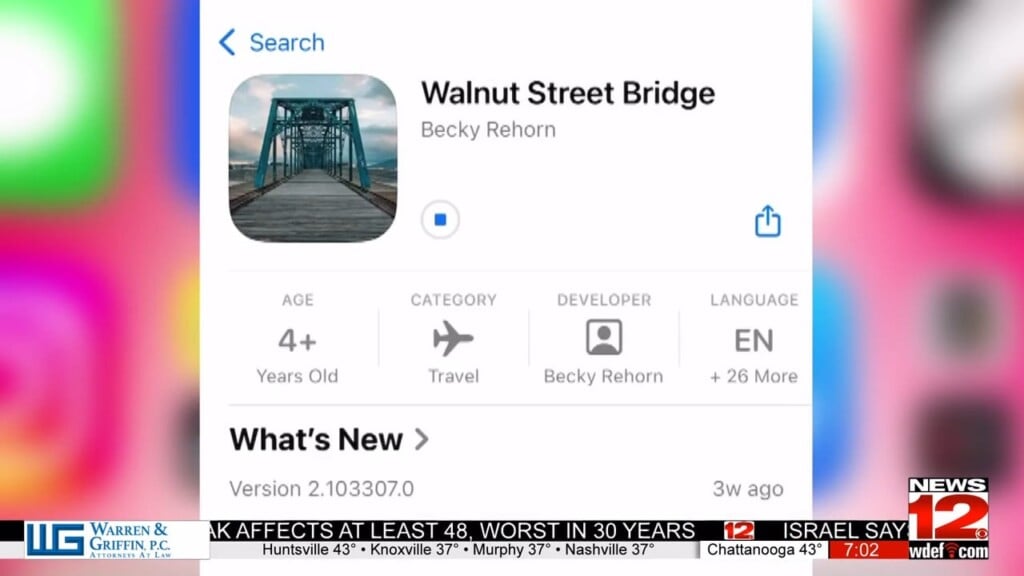 Walnut Street Bridge Renovation Set To Begin