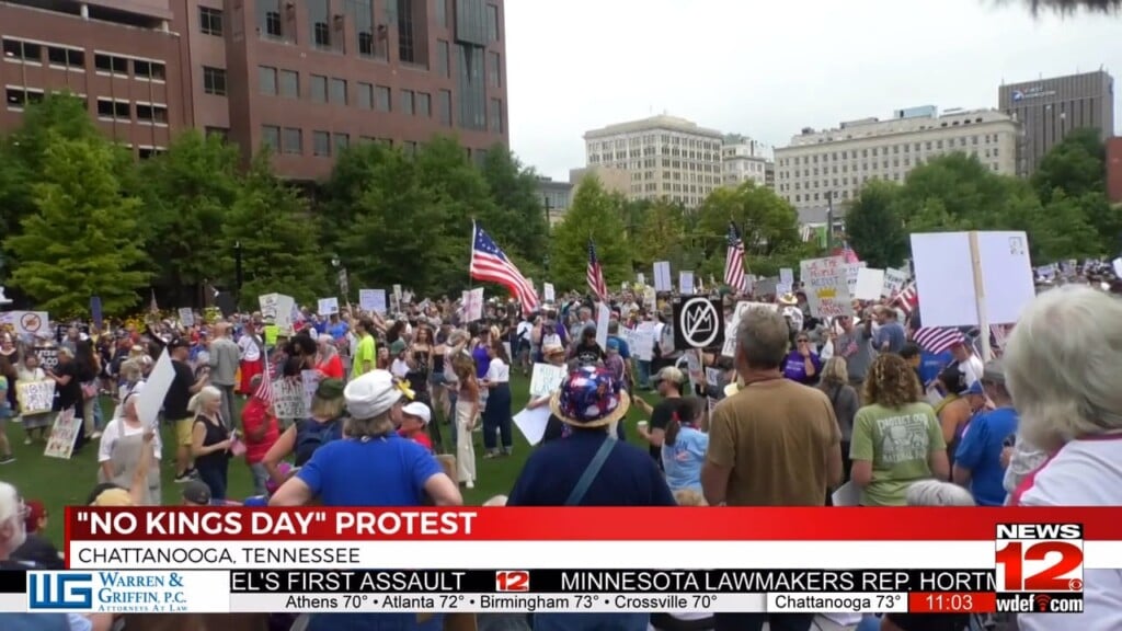 Voices On Both Sides Heard At No Kings Day Protest