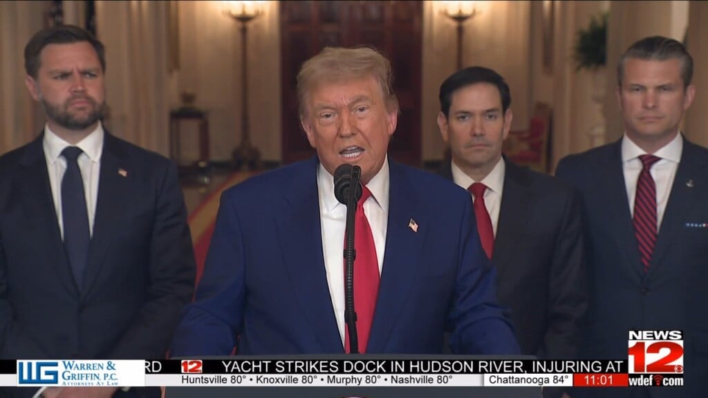 President Trump Addresses The Nation About The U.s. Strikes On Iran