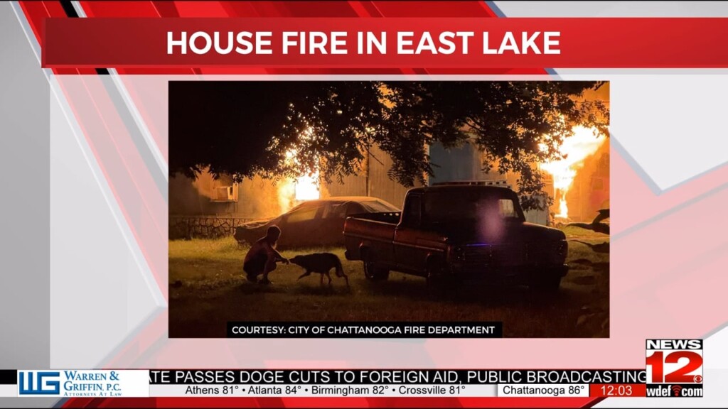 Cfd Battles A House Fire Overnight In East Lake