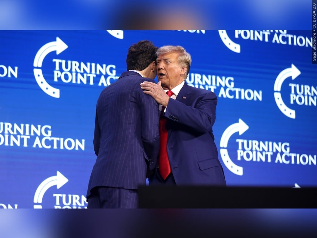 Donald Trump with Charlie Kirk