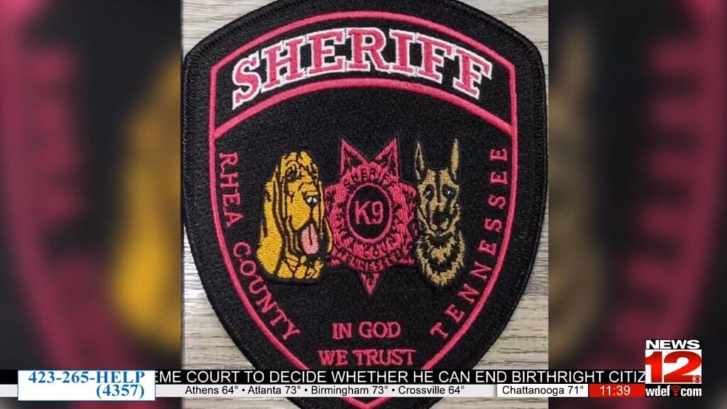 Rhea County K9 Unit Rallies Behind Deputy's Mother Battling Breast Cancer
