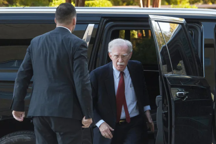 John Bolton Arriving For His Arraignment