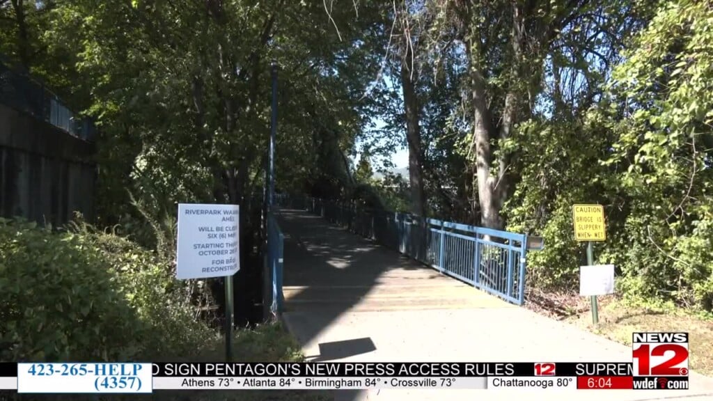 Tennessee Riverpark Bridge To Close For Six Months