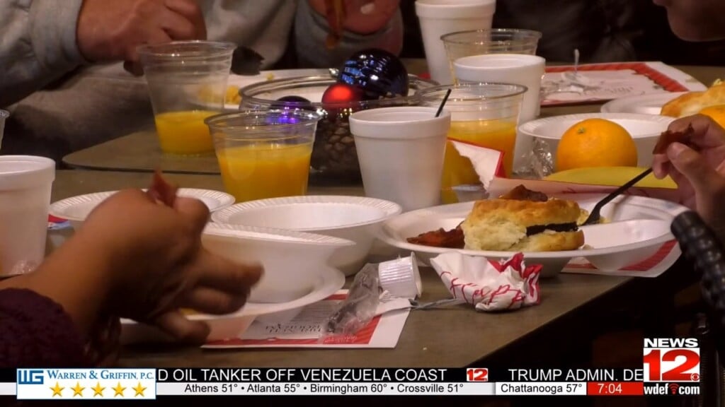 Salvation Army Hosts Christmas Brunch For Unhoused Community