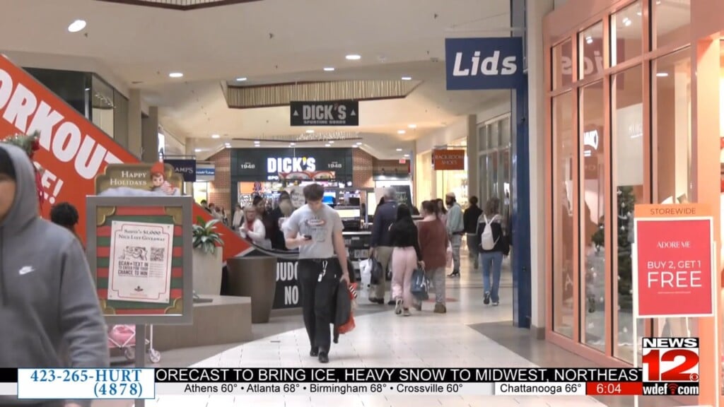 Post Holiday Shoppers Hit The Mall In Search Of Deals