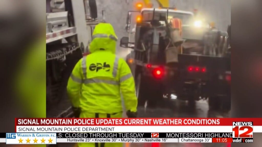 Signal Mountain Police Community Members To Stay Indoors And Avoid Roadways