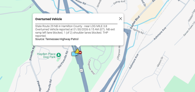 Overturned tractor trailer on HWY 27 slows down traffic - WDEF