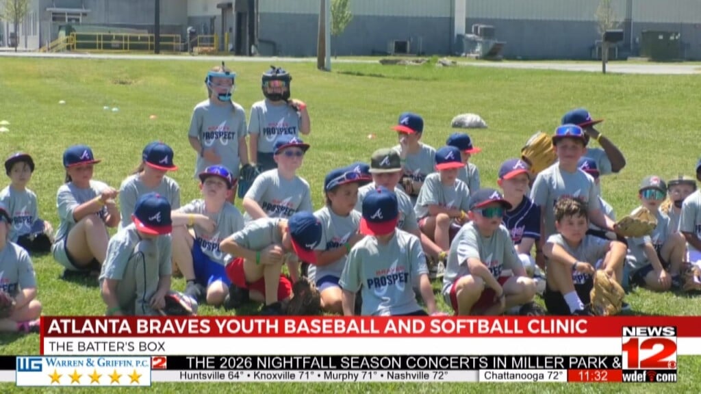 Young Athletes Learn From The Pros At Braves Clinic In Ringgold