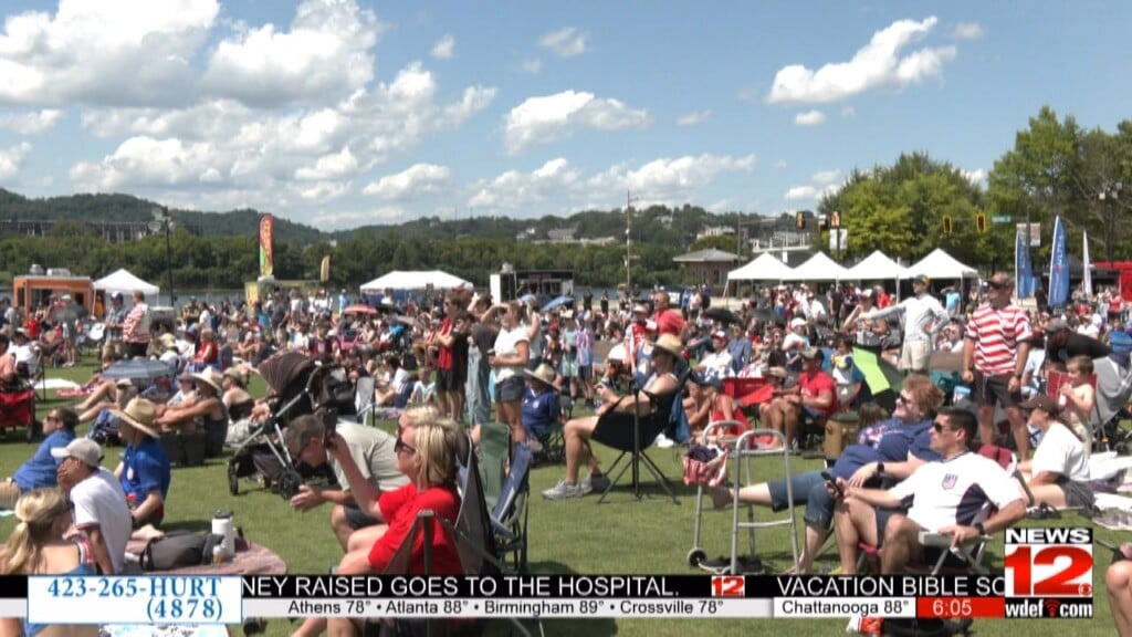 Locals Gather On The Chattanooga Green To Watch The Usa Vs Australia Match