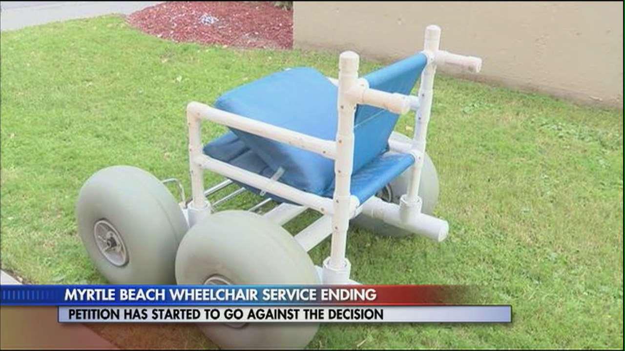 Myrtle Beach Ending Beach Wheel Chair Service WFXB