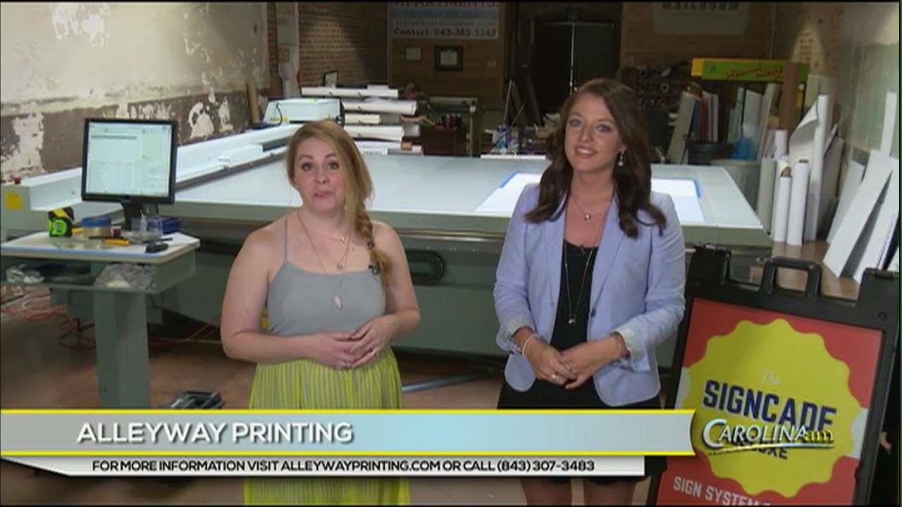 Experience Hartsville Alleyway Printing WFXB