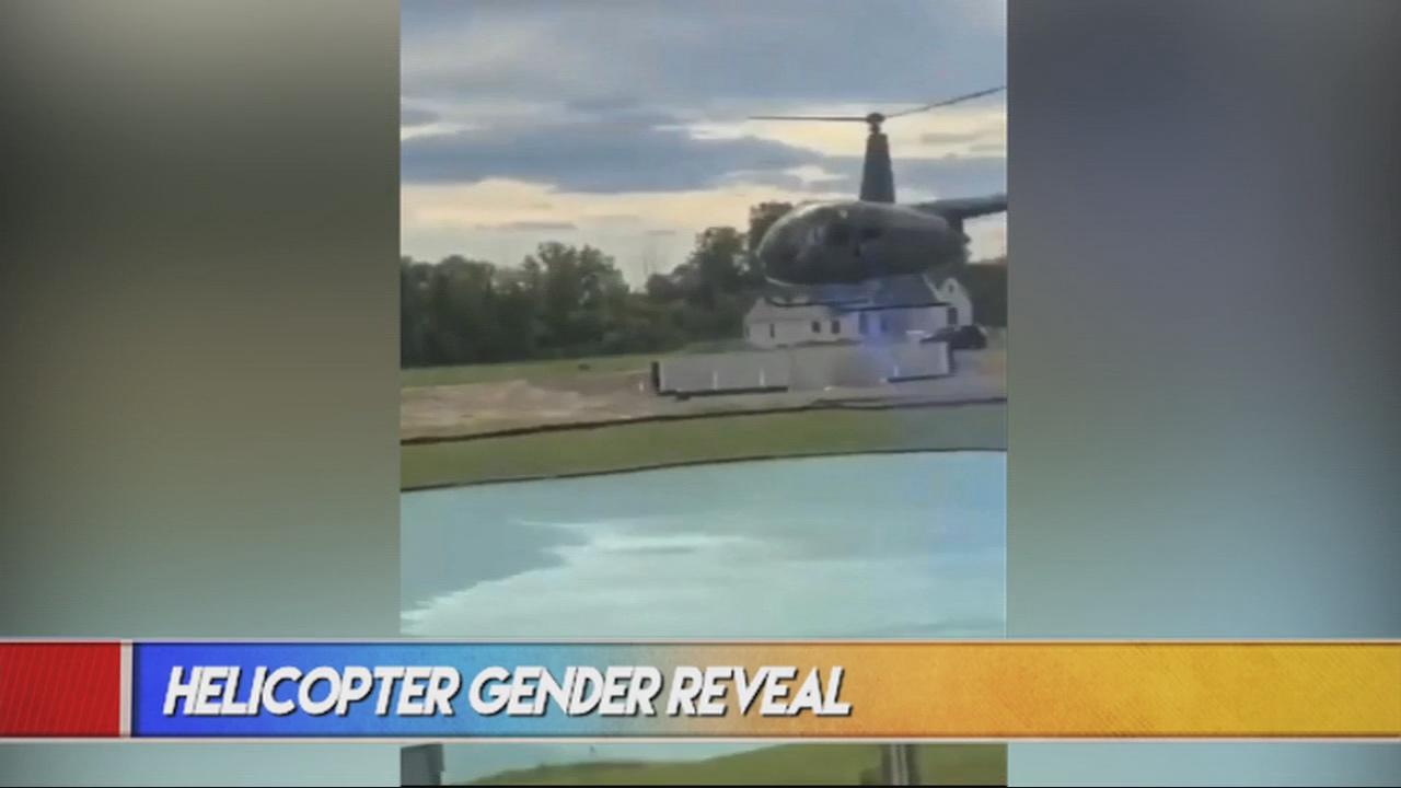 Helicopter Gender Reveal WFXB