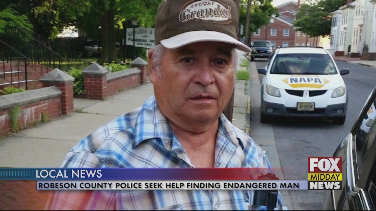 Robeson County Police Seek Public's Help Finding Endangered Man - WFXB
