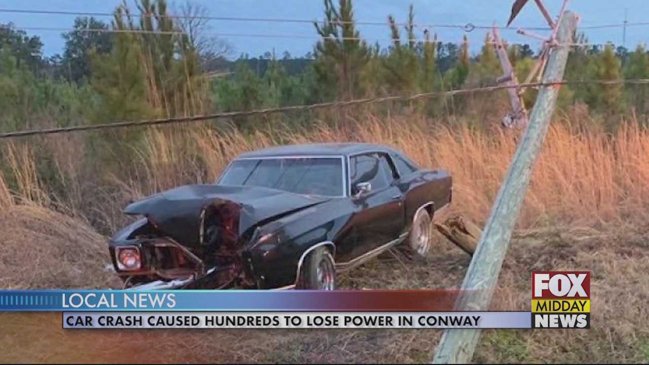 Car Crash Causes Hundreds in Horry County to Temporarily Lose Power - WFXB