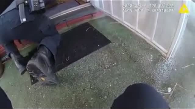 Officer Saves Man From Burning Home (on Cam)