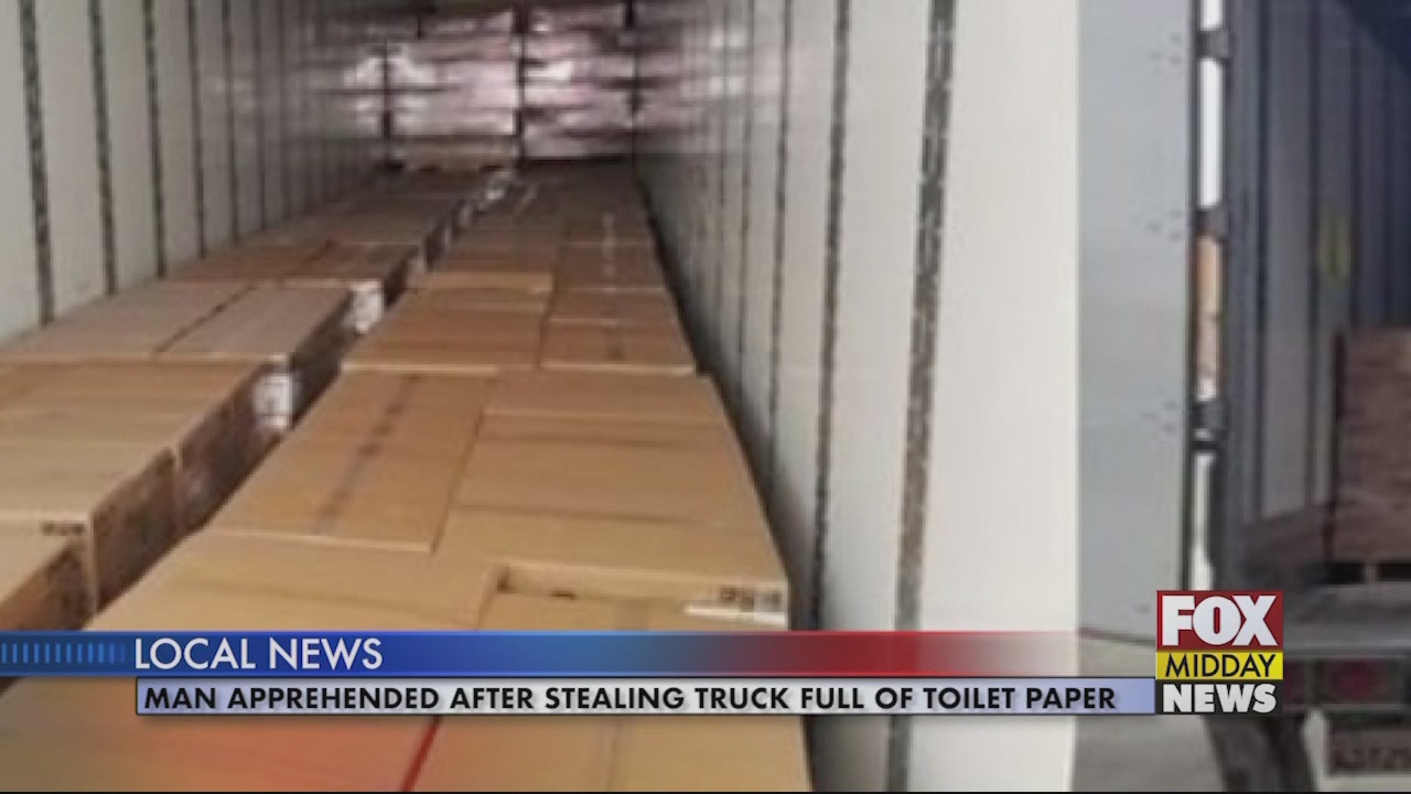 Man Arrested for Stealing Truck Full of Toilet Paper - WFXB