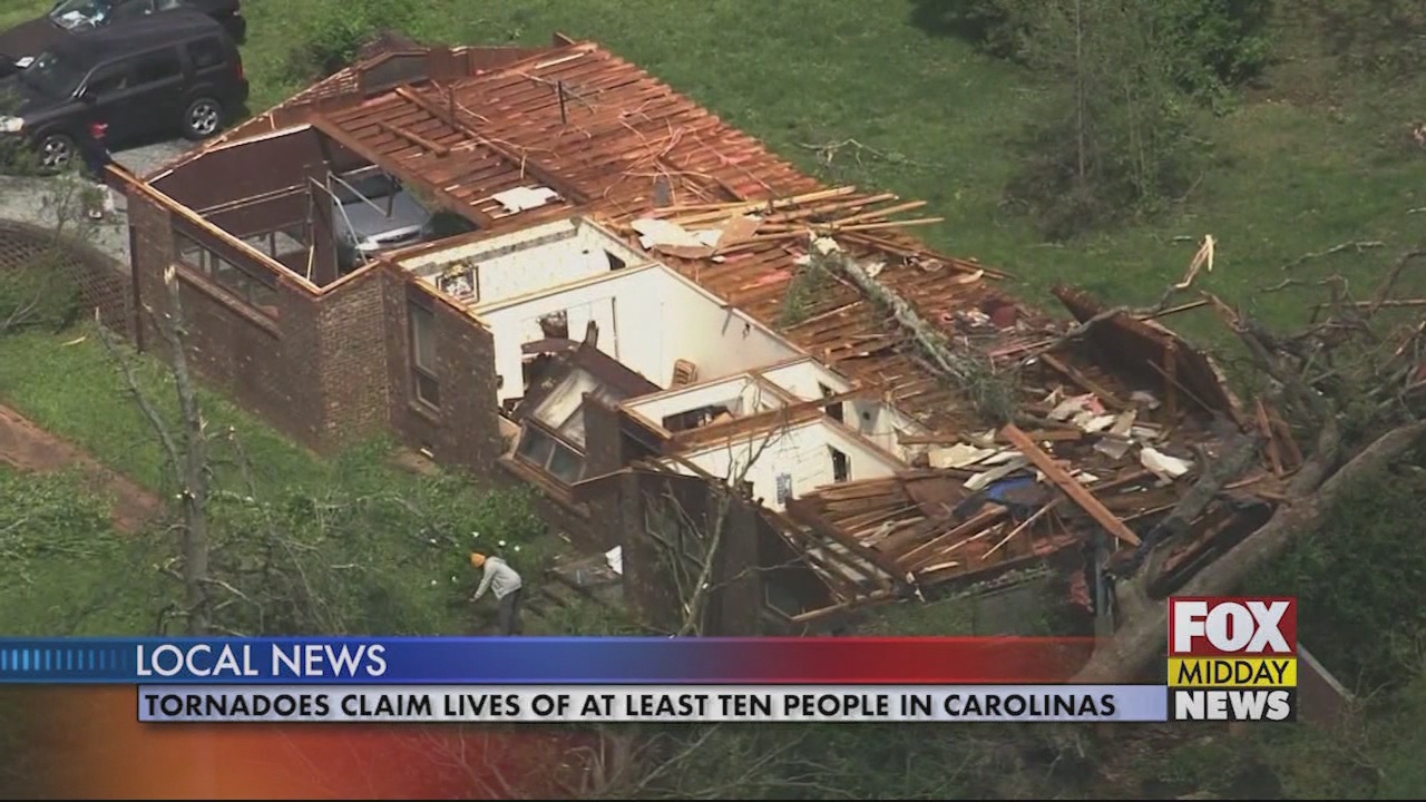 At Least Ten Dead After Tornadoes Hit Carolinas - WFXB