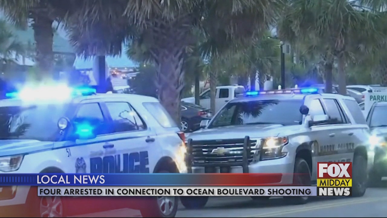 Four Arrested In Ocean Boulevard Shooting Incident - WFXB