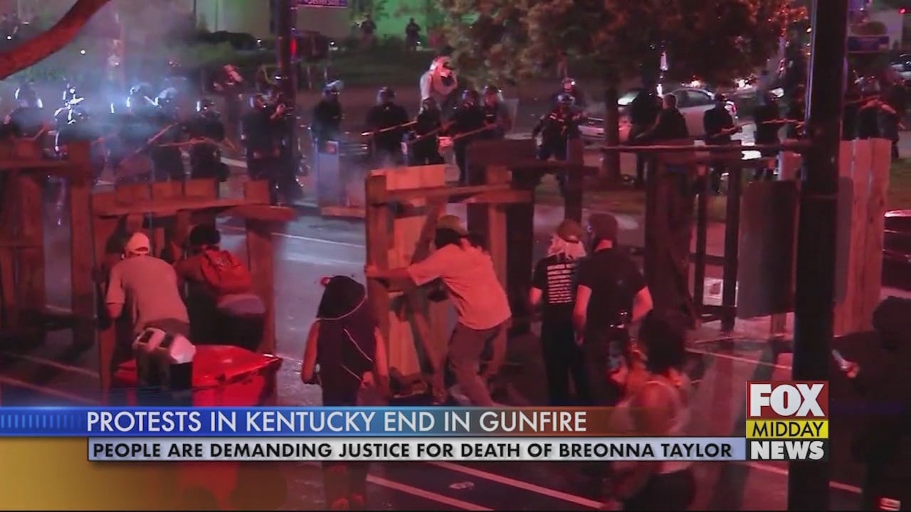 Riots in Kentucky Over Death of Breonna Taylor End in Gunfire - WFXB