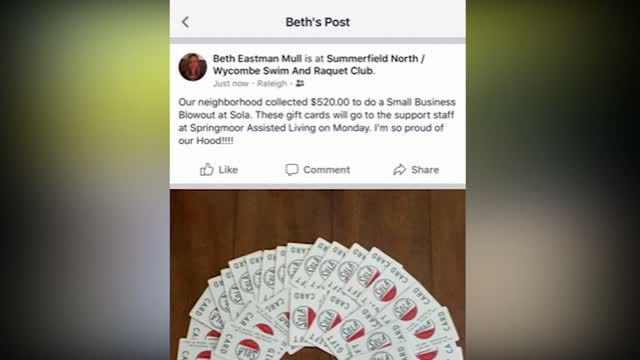 Nc: Neighbors Help Keep Local Businesses Afloat