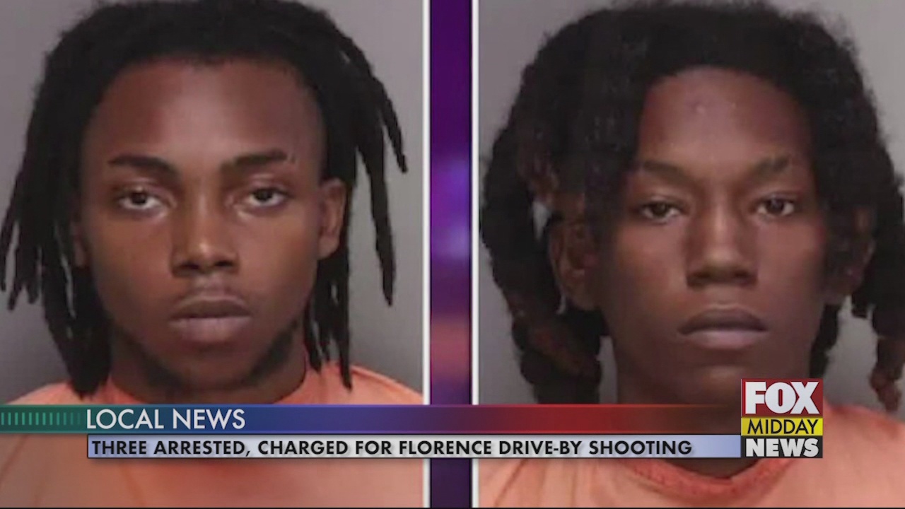 Three Men Charged in Florence Drive-by Shooting - WFXB