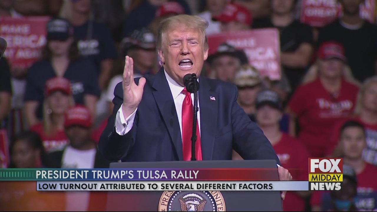 Trump Tulsa Rally Produced Lower Than Expected Attendance Numbers - WFXB