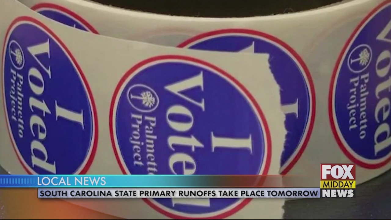 South Carolina State Primary Runoffs Take Place Tomorrow WFXB