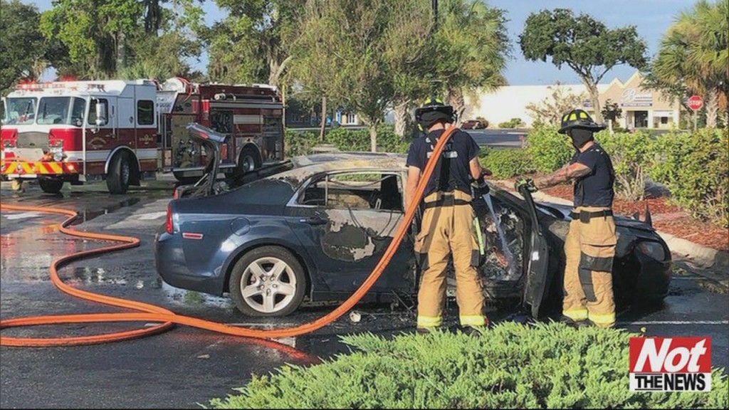Candle Causes Car Fire