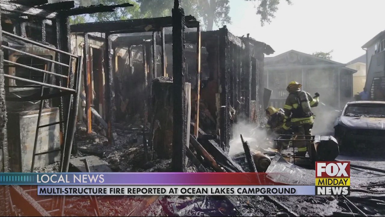 Early Morning Multi-Structure Fire Broke Out at Ocean Lakes Campground ...