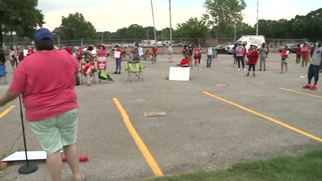 Tn:covid Teachers Rally In Support Of Online Class